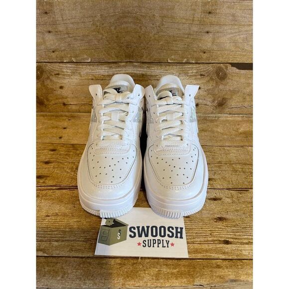 NIke Air Force 1 Fontanka Women's Size 5 White/White-White-White DQ5021-100 - Picture 2 of 8